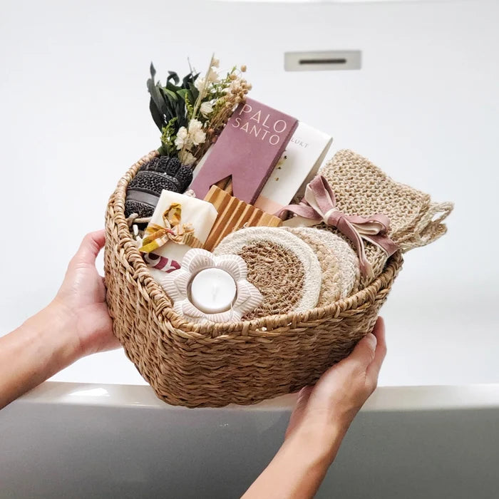 Handwoven Wicker Savar Heart Basket - Magnolia Lane co. Home + Garden + Gift