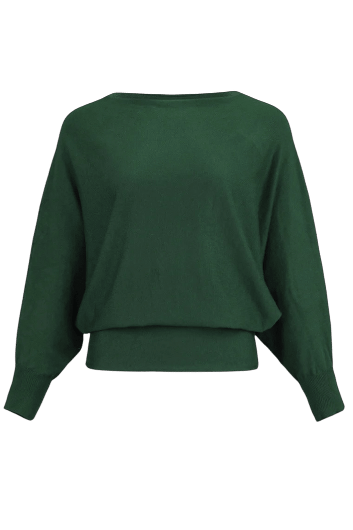 Heart sweatertop Garda, dark green