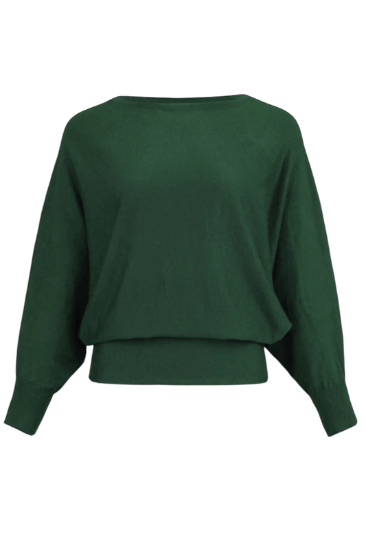 Heart sweatertop Garda, dark green