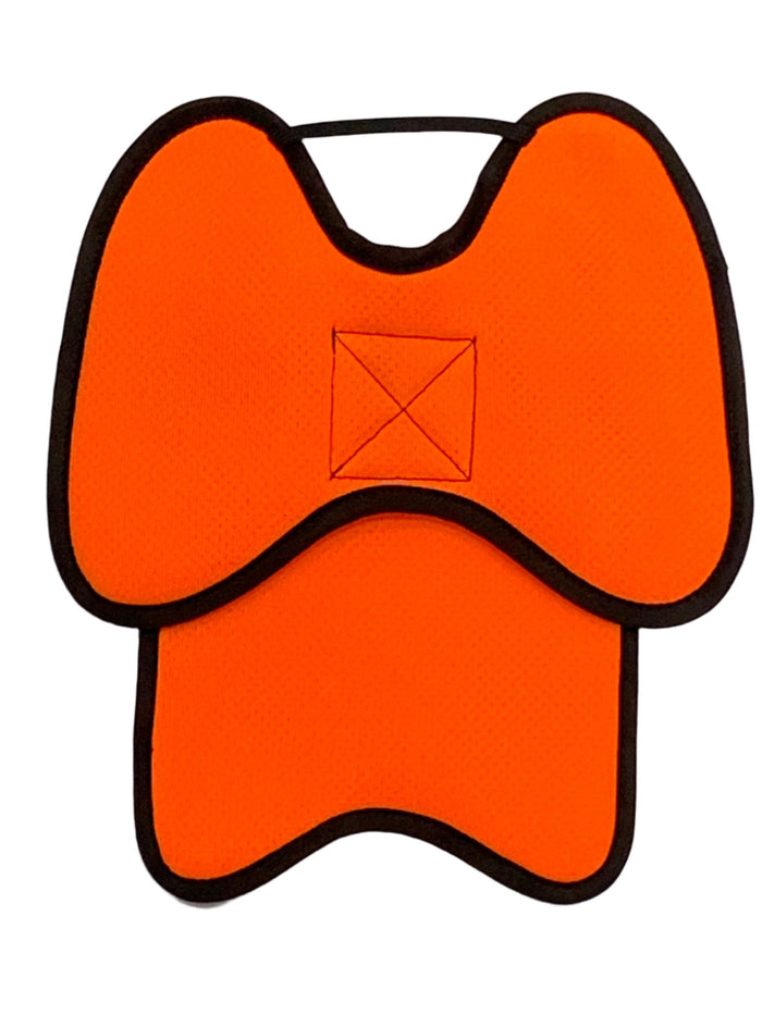 Hen Saver Ultra-Light Chicken Saddle for Hens (Cool Mesh Hen Apron with Shoulder Protectors) Double Strap Safety Orange XXL (Extra Large Chickens Small Turkeys) Removable