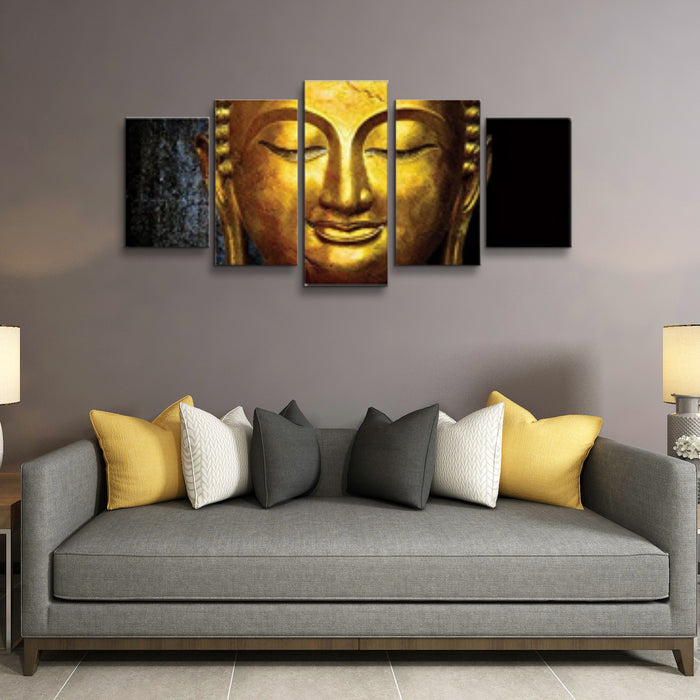 High Quality Art Print  of Buddha on Stretched Canvas in Group