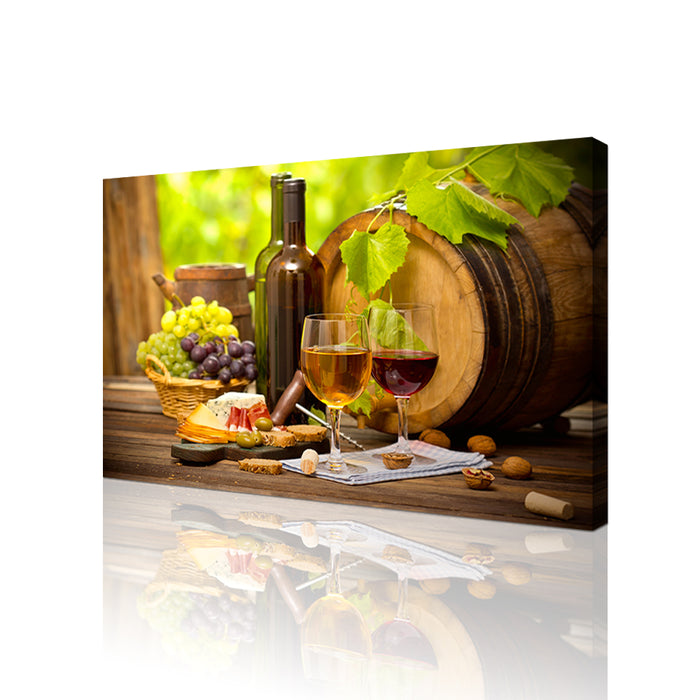 High Quality Art Print  of Fruit View on Stretched Canvas