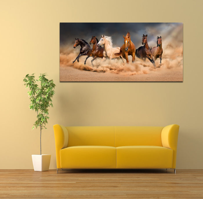 High Quality Art Print on Stretched Canvas of Horses