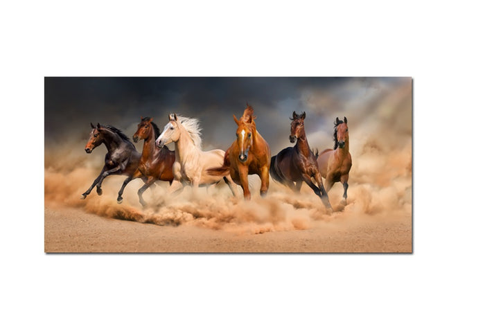 High Quality Art Print on Stretched Canvas of Horses
