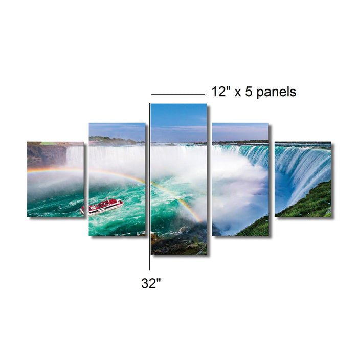 High Quality Art Print on Stretched Canvas of Niagra Falls View in Group