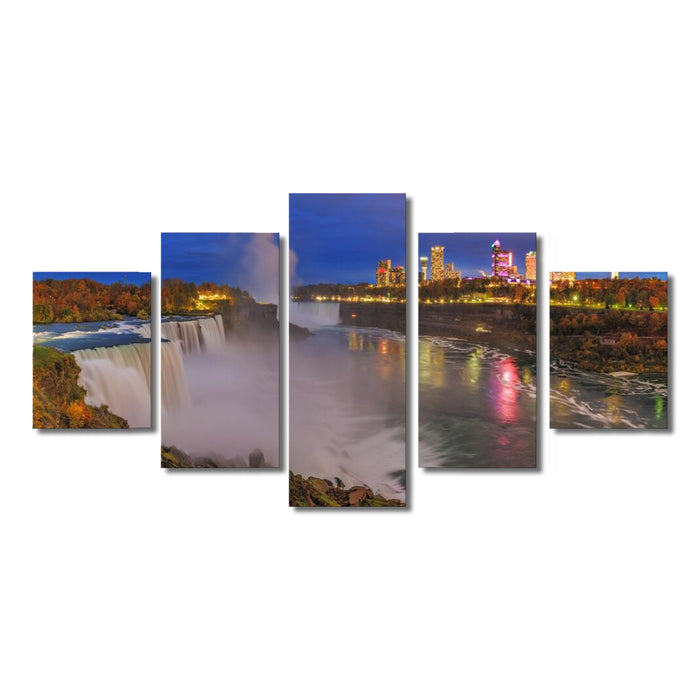 High Quality Art Print on Stretched Canvas of Niagra Falls View in Group
