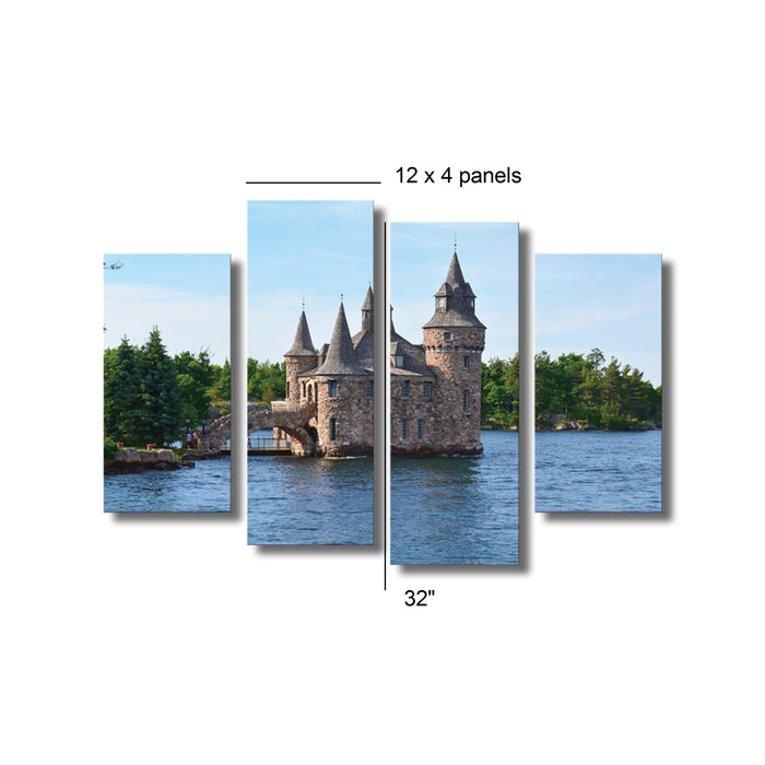 High Quality Art Print on Stretched Canvas of One Thousand Island Castle in Group