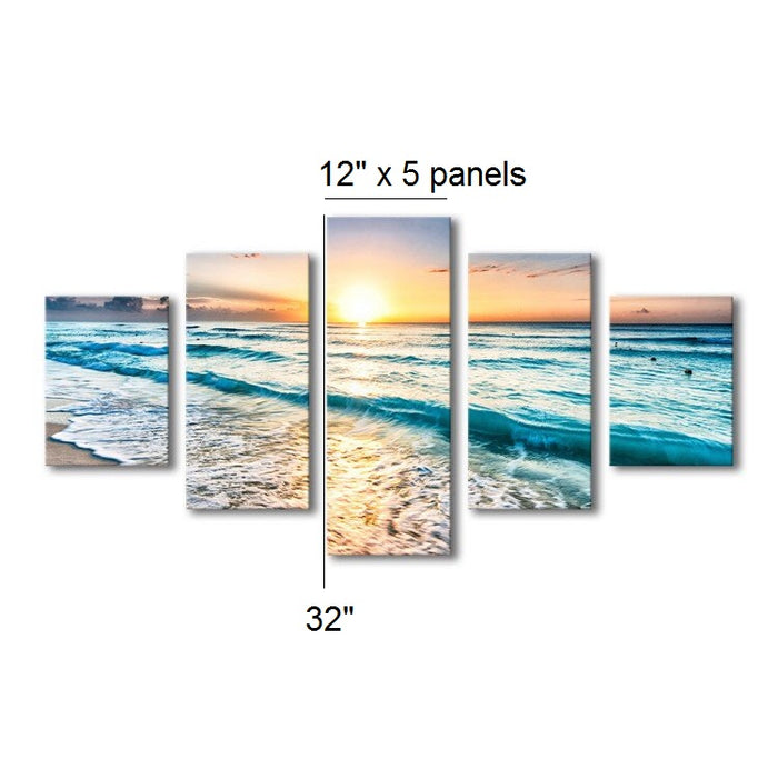High Quality Art Print on Stretched Canvas of Sea View in Group