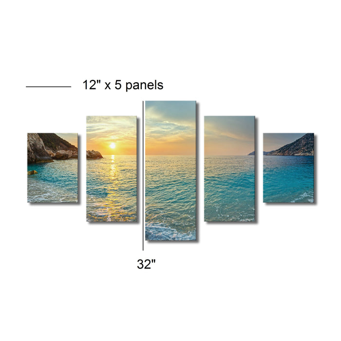 High Quality Art Print on Stretched Canvas of Sea View in Group