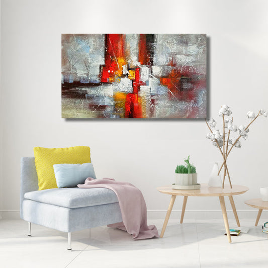 Huge Abstract Handmade Oil Painting on Stretched Canvas