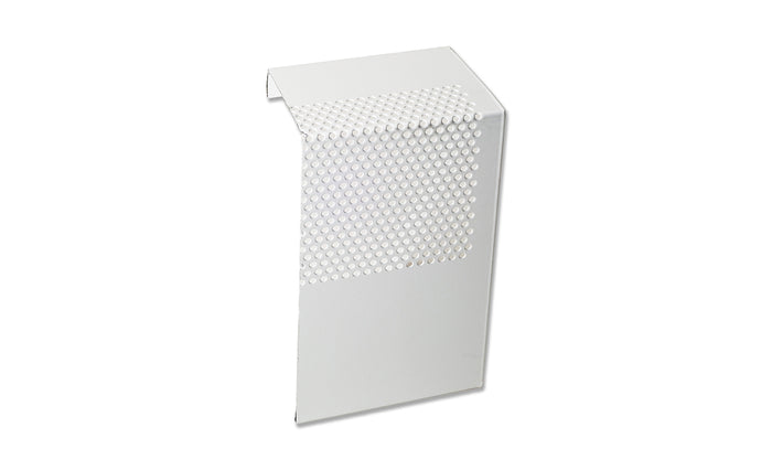 Basic white powder-coated steel baseboard heater cover sample