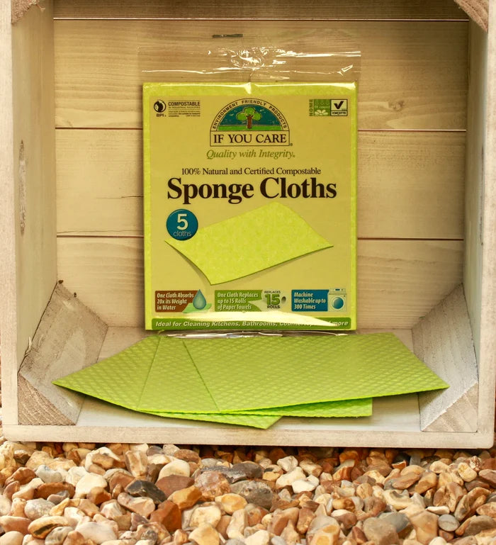 If You Care Cellulose & Cotton Natural Sponge Cloths 5 Pack