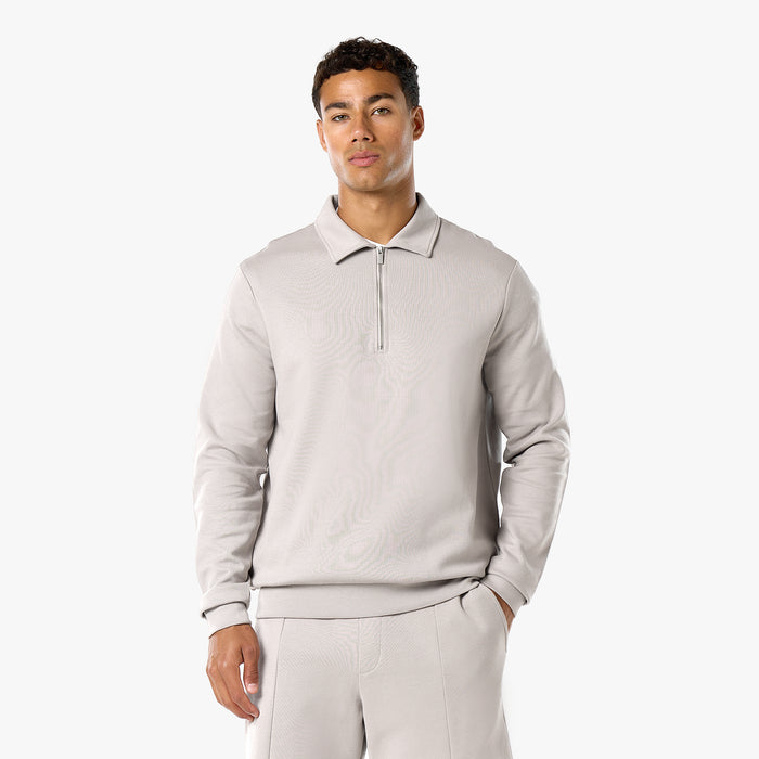 Interlock 1/4 Zip | Stone