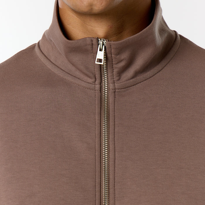 Interlock FZ Funnel Neck Twinset | Warm Brown