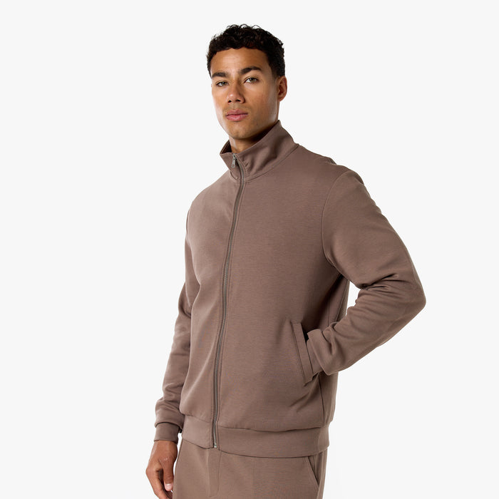 Interlock FZ Funnel Neck Twinset | Warm Brown