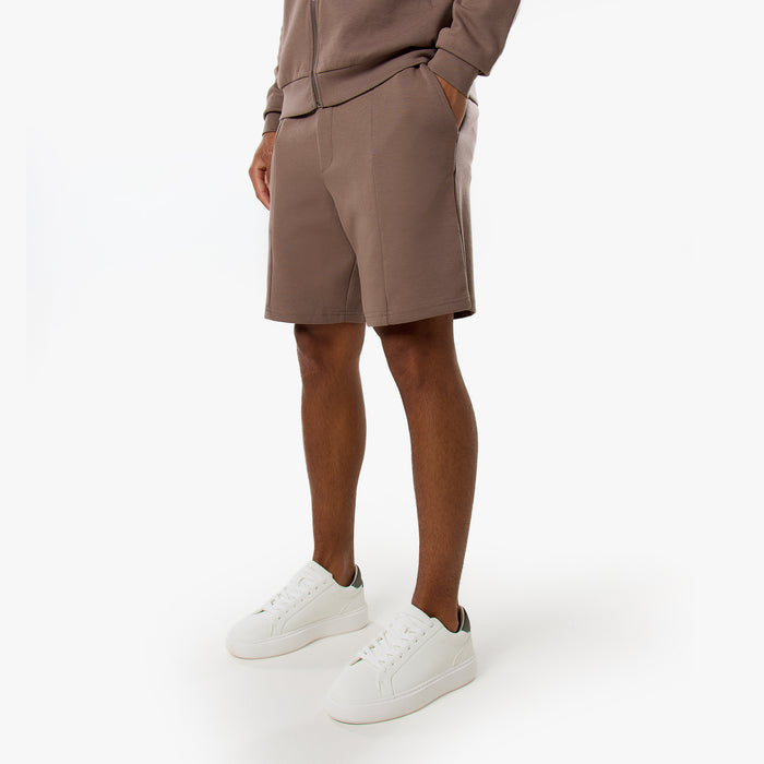 Interlock FZ Funnel Neck Twinset | Warm Brown