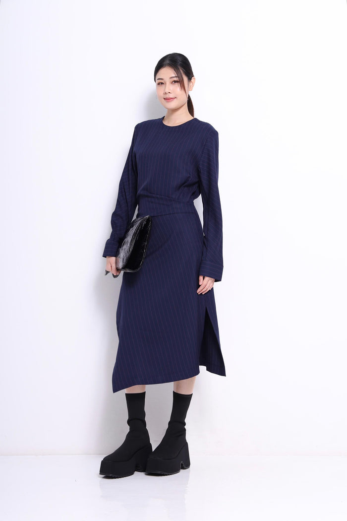 Jae Column Pinstripe Dress