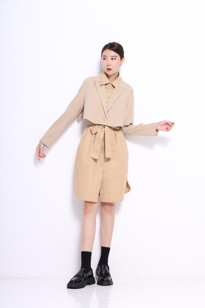 Jeon 2-Piece Trench Dress