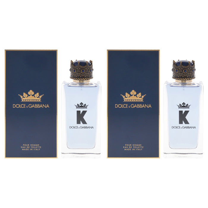 K by Dolce and Gabbana for Men - 3.3 oz EDT Spray - Pack of 2
