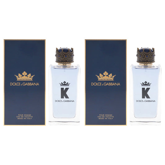 K by Dolce and Gabbana for Men - 3.3 oz EDT Spray - Pack of 2