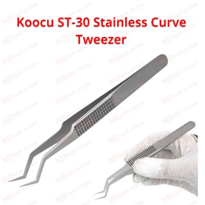 Koocu ST-30 Stainless Curve Tweezer