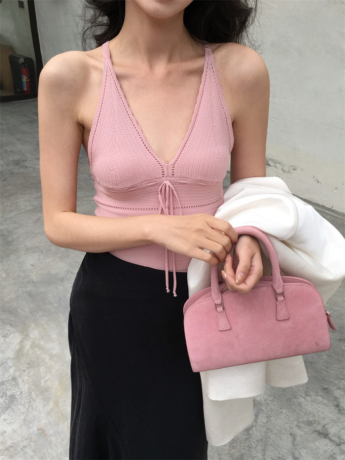 Kylie V-Neck Knit Tank Top