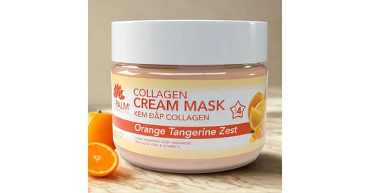 La Palm Collagen Cream Foot Mask (Orange Tangerine) (12oz/340g)