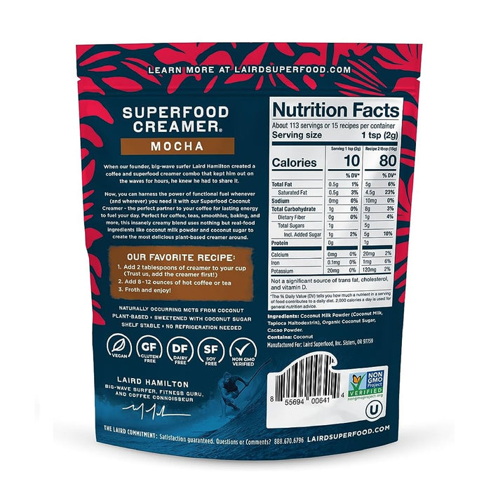 Laird Superfood Creamer Mocha 227g