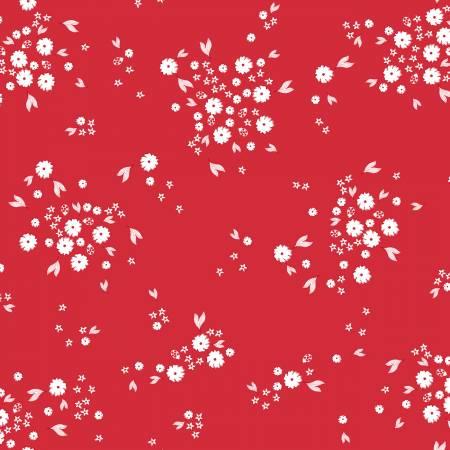 LAST CHANCE - LADYBUG MANIA - SMALL FLORAL (2 1/4 YARDS)