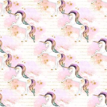 LAST CHANCE - RAINBOW UNICORN - UNICORNS (2 3/4 YARDS)