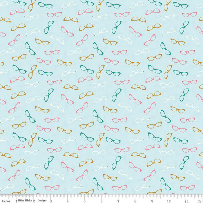 LAST CHANCE - STARDUST - GLAM GLASSES (2 2/3 YARDS)