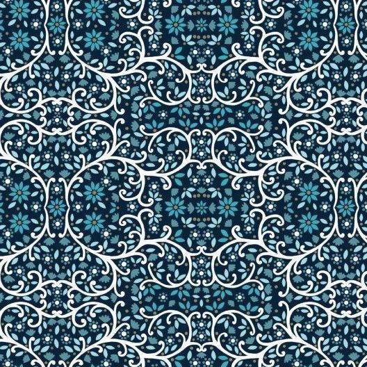 LAST CHANCE - STARLIT HOLLOW - GEOMETRIC FLORAL (2 2/3 YARDS)