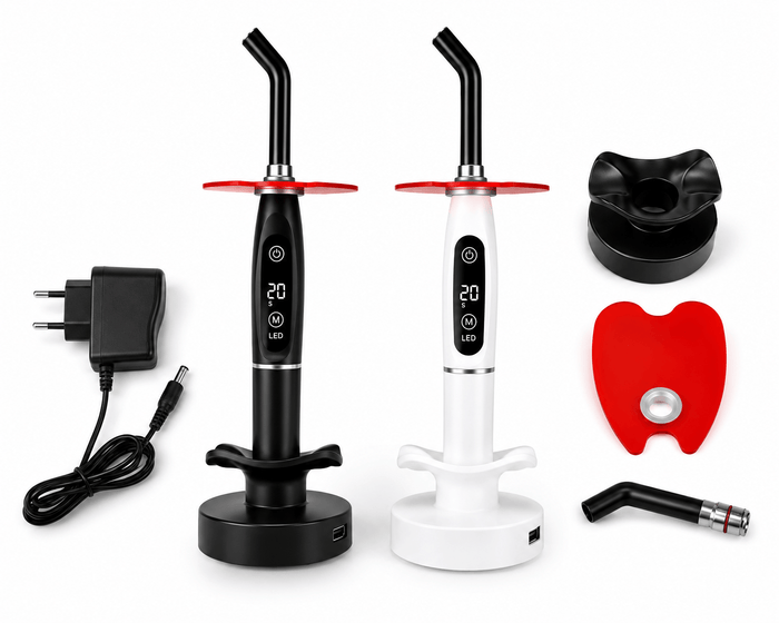 LED curing light for dental resin polymerization