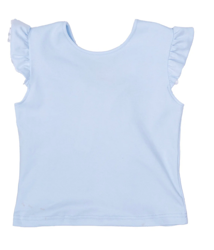 Light Blue Bow Tee