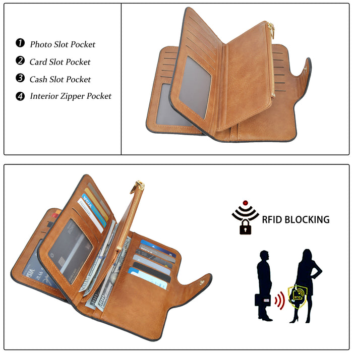 Light Brown NGIL Trifold Wallet