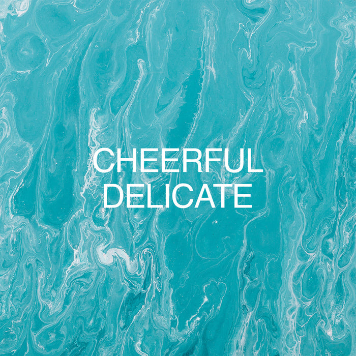 Cheerful delicate on a water background