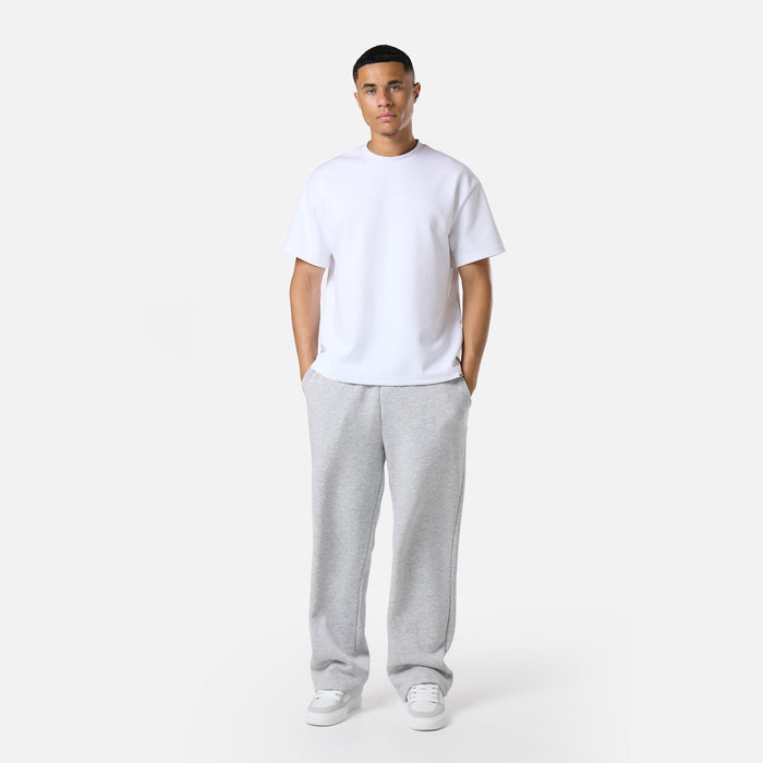 Loose Fit Open Hem Jogger | Grey Marl