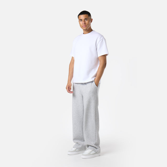 Loose Fit Open Hem Jogger | Grey Marl