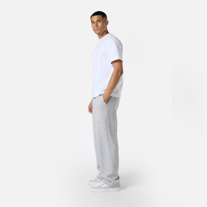 Loose Fit Open Hem Jogger | Grey Marl