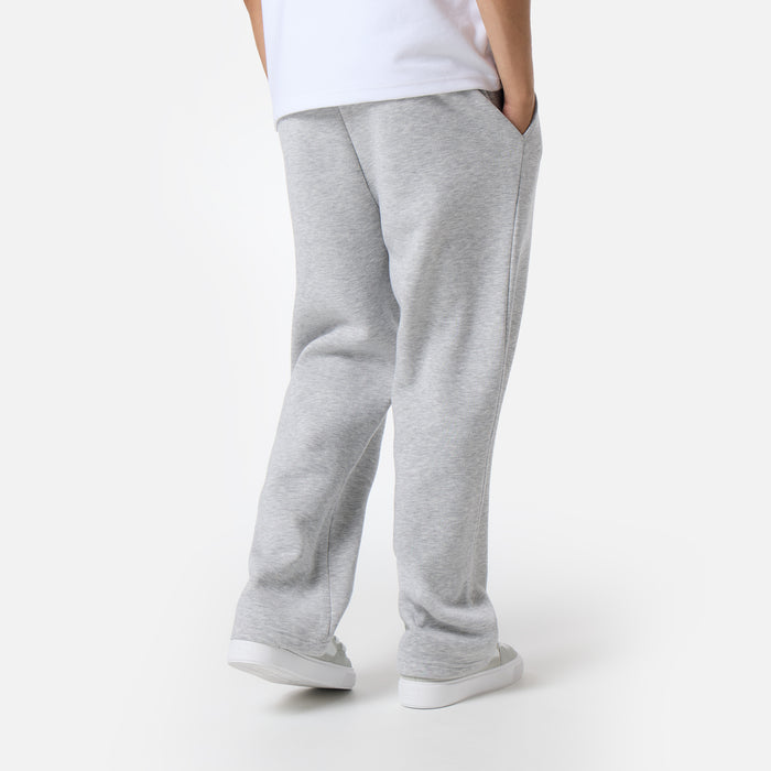 Loose Fit Open Hem Jogger | Grey Marl