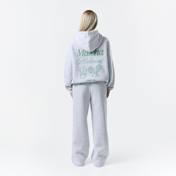 Matcha And Movement Tracksuit | Grey Marl