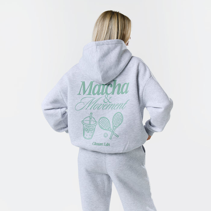 Matcha And Movement Tracksuit | Grey Marl