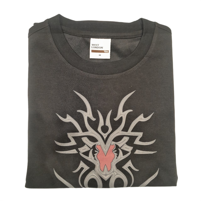 Men's Off White Tribal Graphic Printed T-Shirt