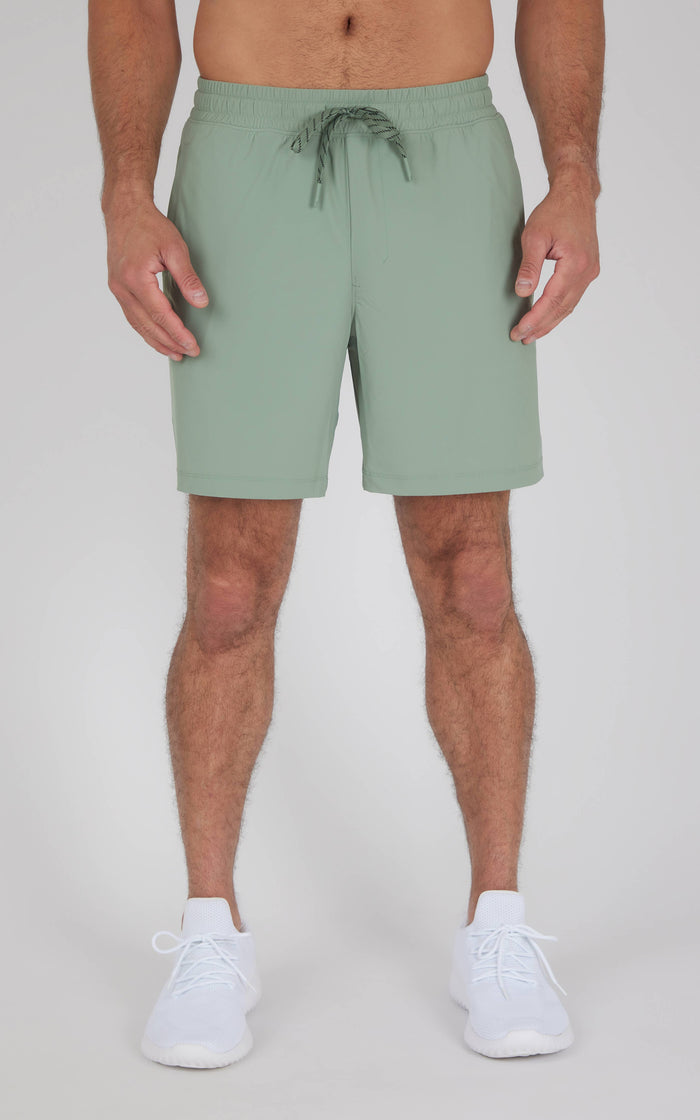 Men's Woven Vortex Performance Short: LILY PAD