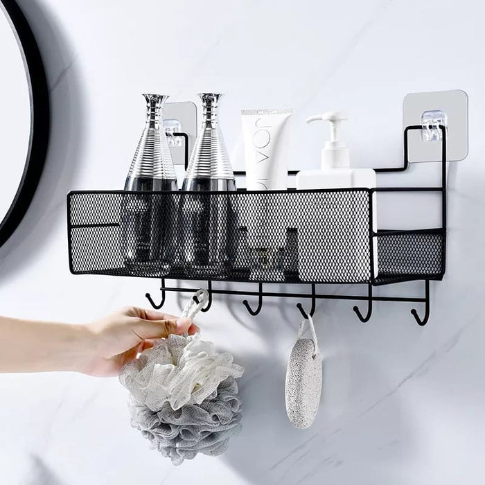 Metal Wall Mounted Organizer Shelf | Shower Caddy
