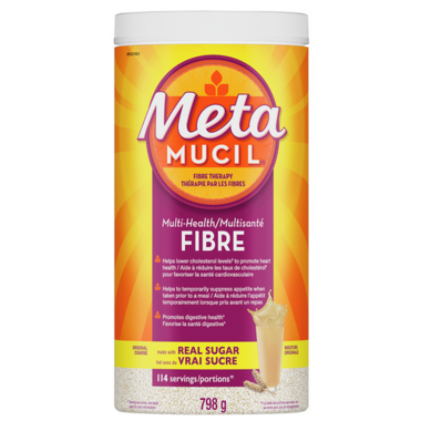 Metamucil: Multi-Health Fibre with Real Sugar