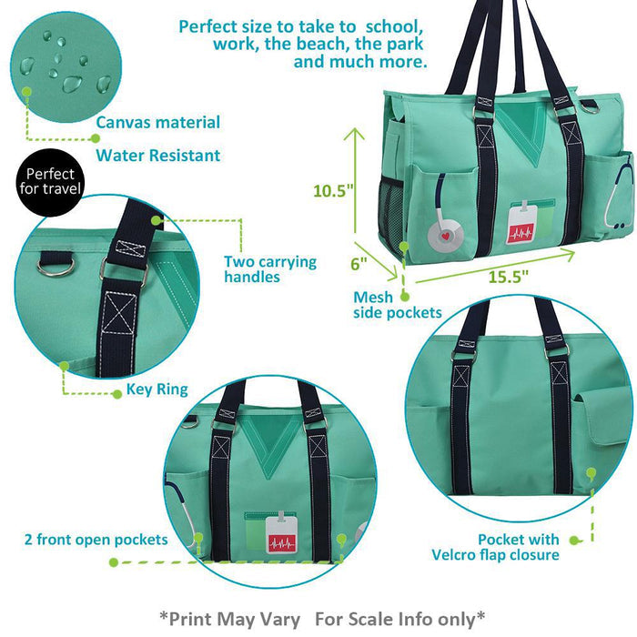 nurse organizer tote, NGIL nurse bag, zippered nurse caddy, nurse work tote, large tote for nurses, RN utility bag, nurse supply organizer, canvas nurse tote, nursing student tote bag, nurse appreciation gift, nurse shift bag, healthcare caddy tote, nurse gear bag, cute nurse tote, monogram nurse tote bag, nurse work essentials tote, durable nurse tote, nurse classroom bag, nurse pocket organizer tote, nurse daily bag, nurse gift idea, hospital work tote, nurse carryall bag