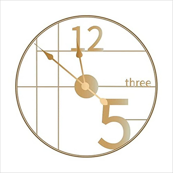 Modern Design Metallic Wall Clock | Wall Hanging Clock