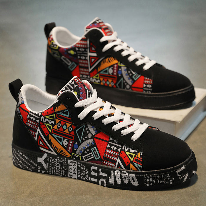 MS988 - Korean Stylish Graffiti Casual Shoes