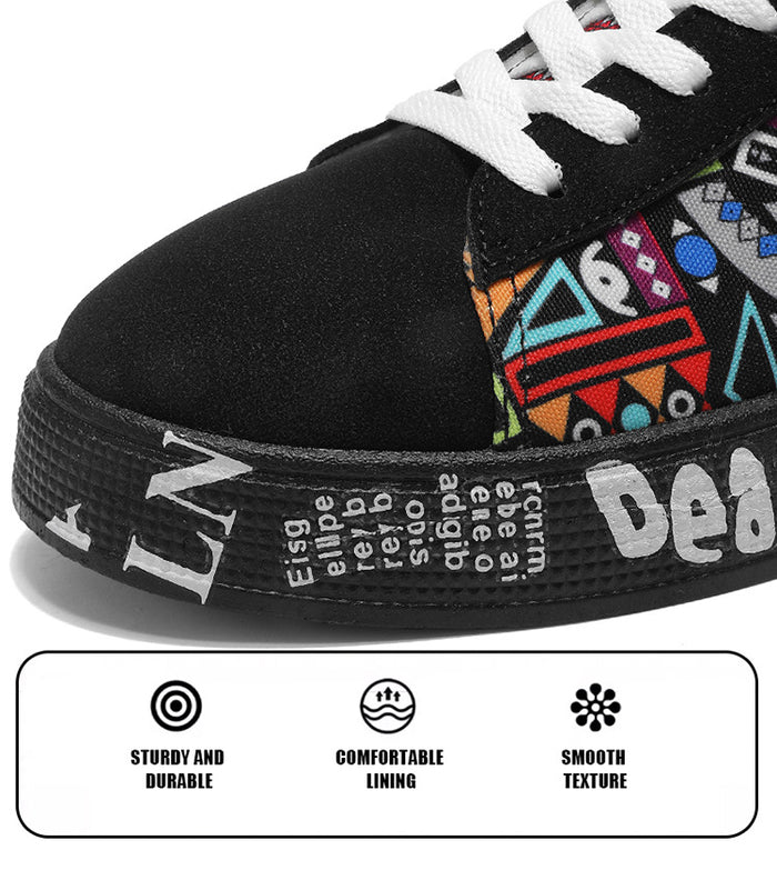 MS988 - Korean Stylish Graffiti Casual Shoes